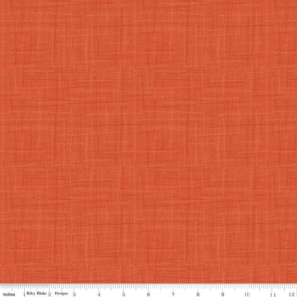 SALE Grasscloth Cottons C780 Clementine - Riley Blake Designs - Woven Look Basic - Quilting Cotton Fabric