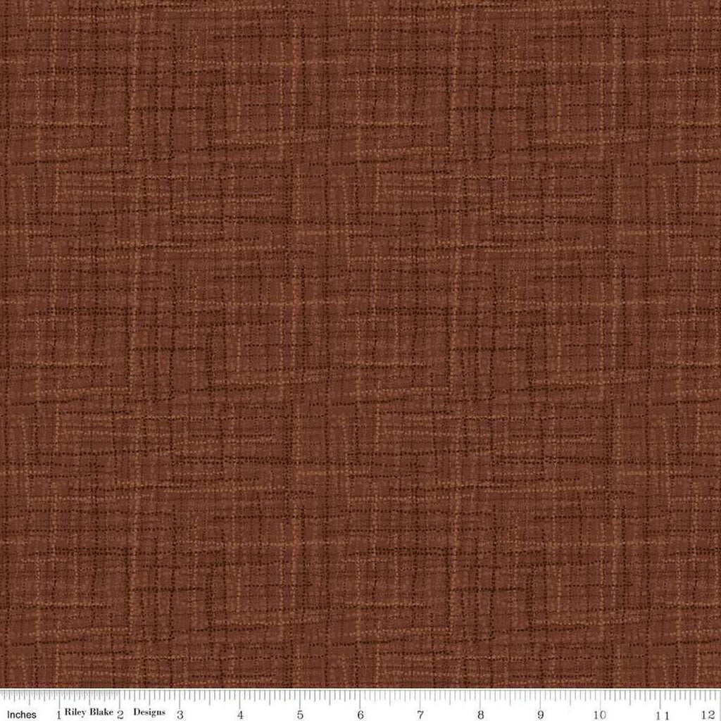 SALE Grasscloth Cottons C780 Brown - Riley Blake Designs - Woven Look Basic - Quilting Cotton Fabric