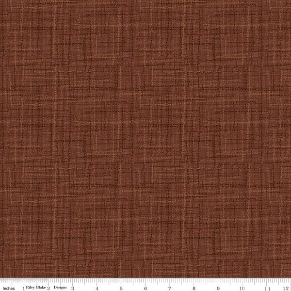 SALE Grasscloth Cottons C780 Brown - Riley Blake Designs - Woven Look Basic - Quilting Cotton Fabric