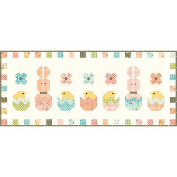 Hatchery Hack Table Runner PATTERN P157 - Sandy Gervais - Riley Blake - INSTRUCTIONS Only - 10" Stacker Friendly Pieced