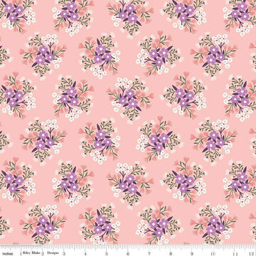 SALE Let It Bloom Bouquets C14281 Frosting - Riley Blake Designs - Floral Flowers - Quilting Cotton Fabric
