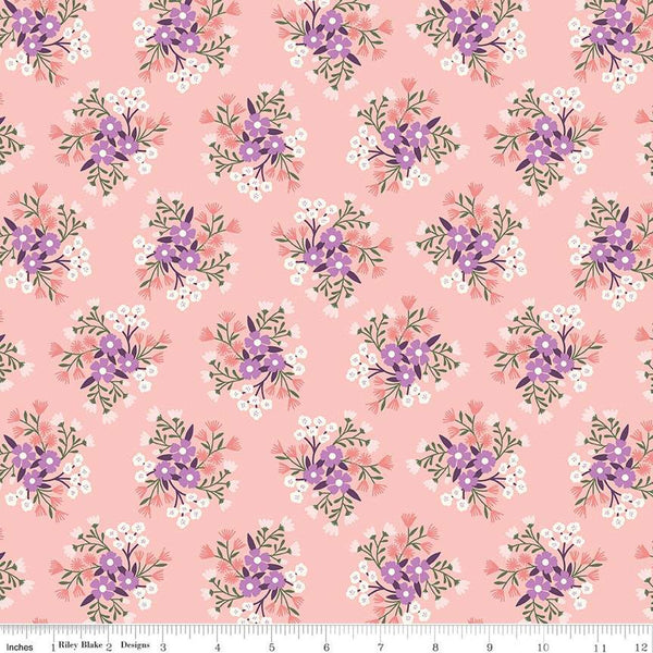 Let It Bloom Bouquets C14281 Frosting by Riley Blake Designs - Floral Flowers - Quilting Cotton Fabric