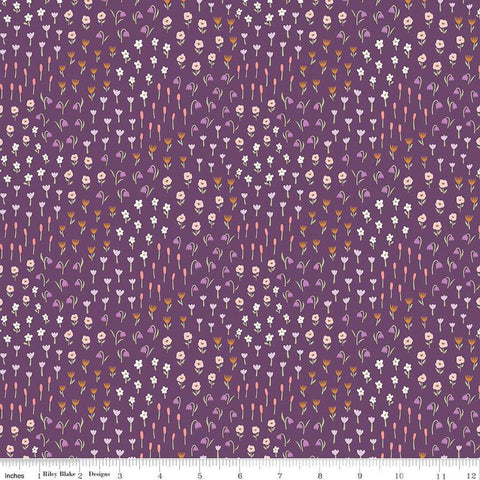 Let It Bloom Meadow C14283 Purple by Riley Blake Designs - Floral Flowers - Quilting Cotton Fabric