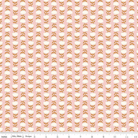 Let It Bloom Flower Path C14284 Blush by Riley Blake Designs - Floral Flowers - Quilting Cotton Fabric