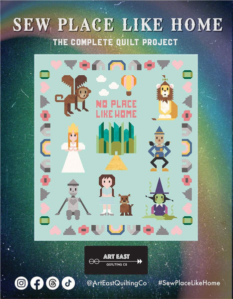 SALE Sew Place Like Home Quilt PATTERN P203 by Art East Quilting Company - Riley Blake - INSTRUCTIONS Only - World of Oz - Advanced