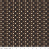 SALE Huckleberry Saltbox Blocks C14353 Brown - Riley Blake Designs - Geometric Dotted Grid Blocks - Quilting Cotton Fabric