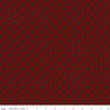 SALE Huckleberry Saltbox Doorknobs C14354 Mahogany - Riley Blake Designs - Geometric Concentric Circles - Quilting Cotton Fabric