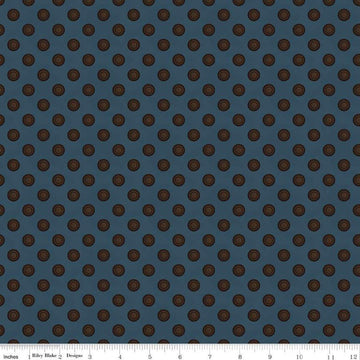 SALE Huckleberry Saltbox Doorknobs C14354 Stone - Riley Blake Designs - Geometric Concentric Circles - Quilting Cotton Fabric