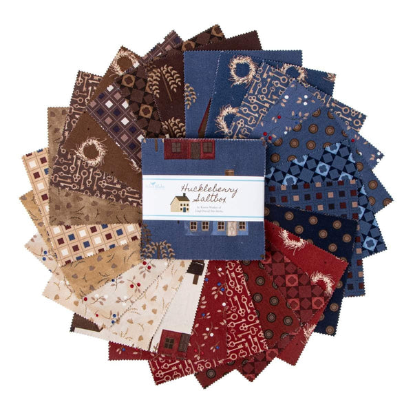 Huckleberry Saltbox Charm Pack 5" Stacker Bundle - Riley Blake Designs - 42 piece Precut Pre cut - Quilting Cotton Fabric