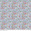 SALE Flora No. 6 Stems C14462 Periwinkle - Riley Blake Designs - Floral Flowers - Quilting Cotton Fabric