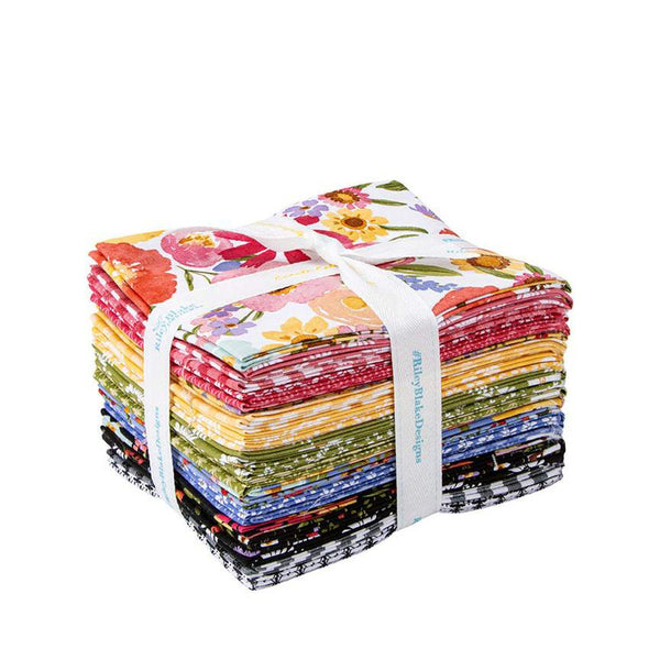 SALE Flora No. 6 Fat Quarter Bundle 21 pieces - Riley Blake Designs - Pre cut Precut - Floral - Quilting Cotton Fabric