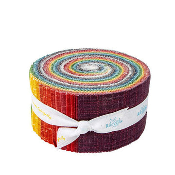 SALE Grasscloth Cottons 2.5 Inch Rolie Polie Jelly Roll 40-Piece - Riley Blake - Precut  Bundle - Basic - Quilting Cotton Fabric