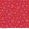 Fat Quarter End of Bolt - Sweet Freedom Fireworks SC14412 Red SPARKLE - Riley Blake Designs - Patriotic Gold SPARKLE  Quilting Cotton Fabric