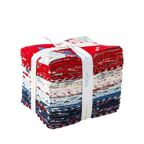 SALE Sweet Freedom Fat Quarter Bundle 24 pieces - Riley Blake Designs - Pre cut Precut - Patriotic - Quilting Cotton Fabric