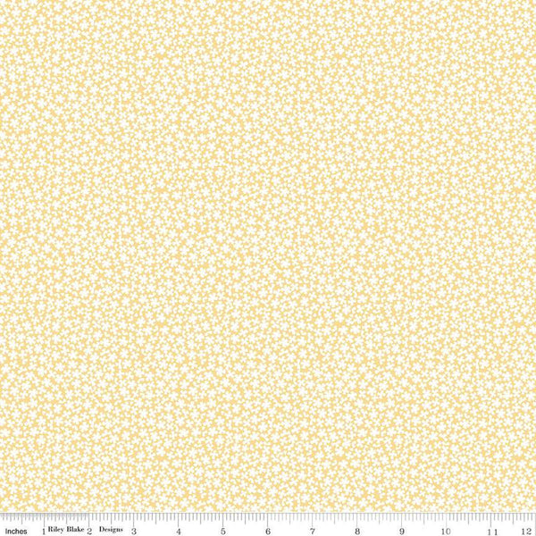 Sunshine and Sweet Tea Sweet Alyssum C14326 Sunshine by Riley Blake Designs - Floral Flowers - Quilting Cotton Fabric