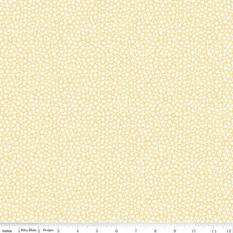 Sunshine and Sweet Tea Sweet Alyssum C14326 Sunshine by Riley Blake Designs - Floral Flowers - Quilting Cotton Fabric