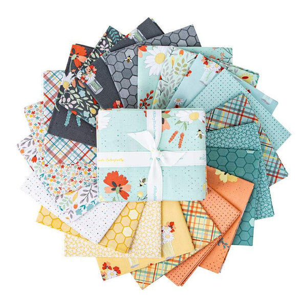 Sunshine and Sweet Tea Fat Quarter Bundle 21 pieces - Riley Blake Designs - Pre cut Precut - Quilting Cotton Fabric