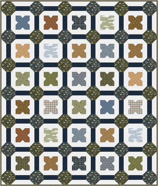 SUPER DEAL! Crossed Paths Quilt PATTERN P156 - Amanda Niederhauser - Riley Blake Designs - Instructions Only - Pieced