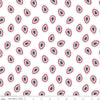29" End of Bolt - American Beauty Paisley C14442 White - Riley Blake Designs - Patriotic - Quilting Cotton Fabric