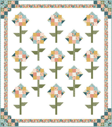 SALE Another Morning Meadow Quilt PATTERN P138 - Beverly McCullough - Riley Blake Designs - Instructions Only - Pieced 10" Stacker Friendly