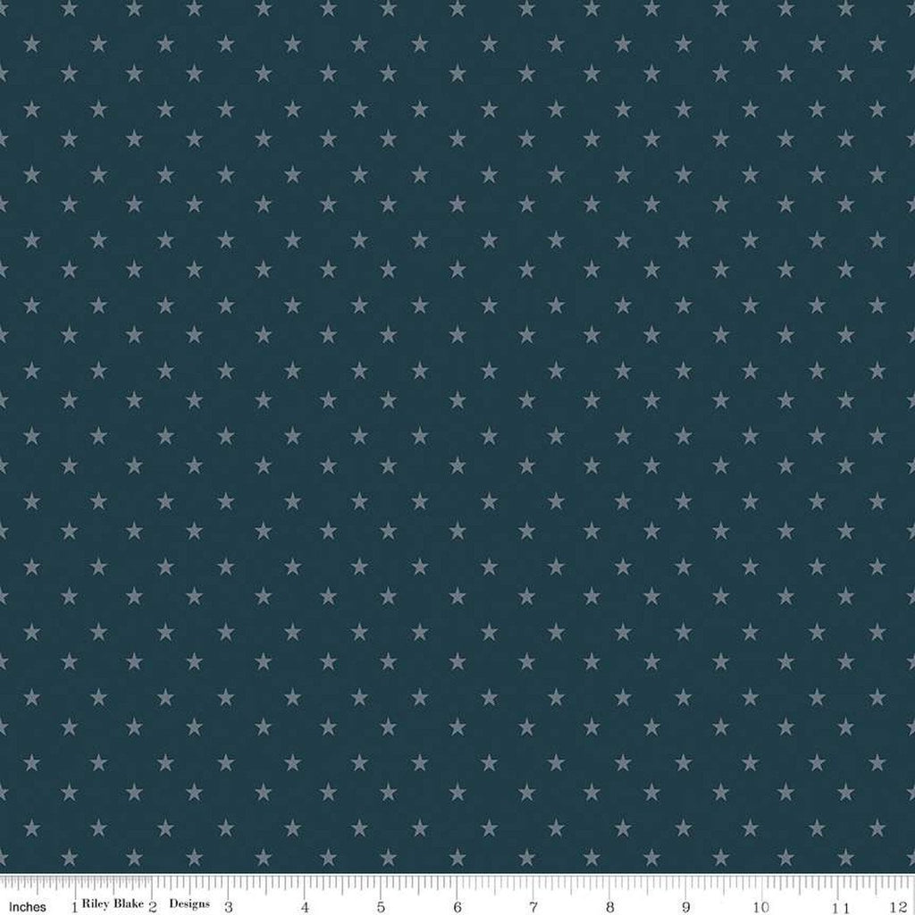SALE Coming Home Stars C14423 Navy by Riley Blake Designs - Armed Forces Patriotic - Quilting Cotton Fabric