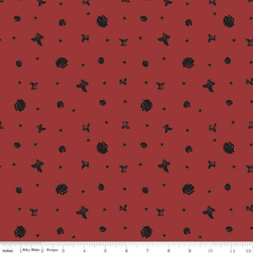 SALE Coming Home Elite Soldiers C14429 Red - Riley Blake Designs - Armed Forces Patriotic Army Marines - Quilting Cotton Fabric