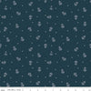SALE Coming Home Naval Defenders C14432 Navy - Riley Blake Designs - Armed Forces Patriotic Anchors - Quilting Cotton Fabric