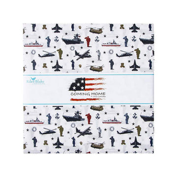 SALE Coming Home Layer Cake 10" Stacker Bundle - Riley Blake Designs - 42-Piece Precut  - Patriotic - Quilting Cotton Fabric