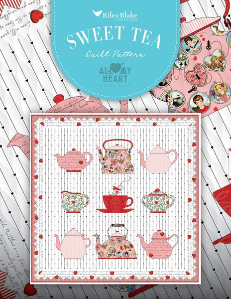 SALE Sweet-Tea Quilt PATTERN P120 by J. Wecker Frisch - Riley Blake Designs - INSTRUCTIONS Only - Applique