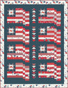 SALE Heartland Quilt PATTERN P138 - Beverly McCullough - Riley Blake - INSTRUCTIONS Only - Patriotic - Pieced Fat Quarter Friendly