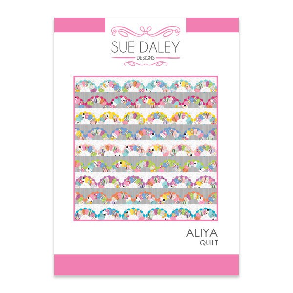 Aliya Quilt PATTERN N093 by Sue Daley - Riley Blake Designs - INSTRUCTIONS Only - English Paper Piecing Applique - Includes Templates