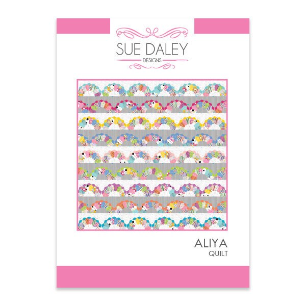 SALE Aliya Quilt PATTERN N093 by Sue Daley - Riley Blake Designs - INSTRUCTIONS Only - English Paper Piecing Applique - Includes Templates