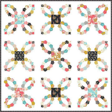 SALE New Beginnings Quilt PATTERN N093 - Sue Daley - Riley Blake Designs - INSTRUCTIONS Only - English Paper Piecing - 10" Stacker Friendly