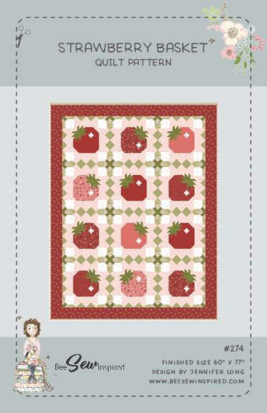 SALE Strawberry Basket Quilt PATTERN P177 by Jennifer Long - Riley Blake Designs - INSTRUCTIONS Only - Pieced