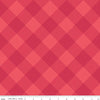 DEAL Heirloom Red Line Plaid C14343 Red - Riley Blake Designs - Diagonal - Quilting Cotton Fabric