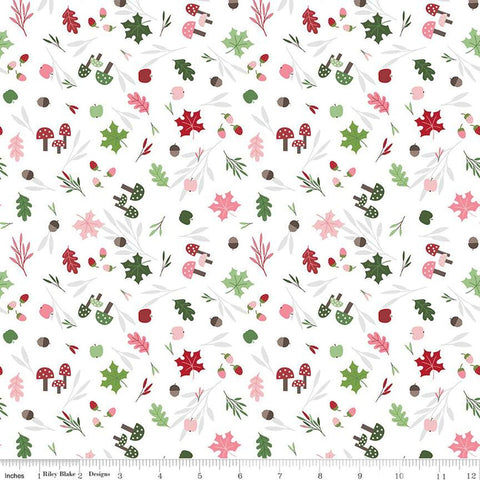 SALE To Grandmother's House Foraging in the Forest C14371 Cloud by Riley Blake Designs - Little Red Riding Hood - Quilting Cotton Fabric
