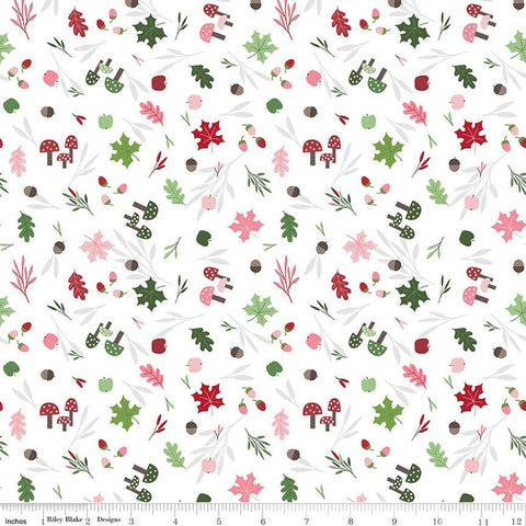 To Grandmother's House Foraging in the Forest C14371 Cloud by Riley Blake Designs - Little Red Riding Hood - Quilting Cotton Fabric