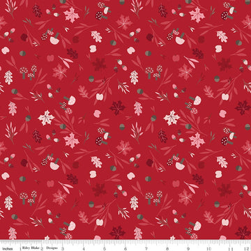 To Grandmother's House Foraging in the Forest C14371 Berry - Riley Blake Designs - Little Red Riding Hood - Quilting Cotton Fabric