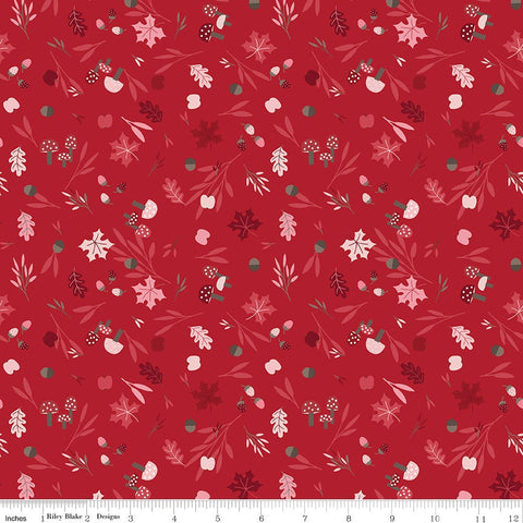 To Grandmother's House Foraging in the Forest C14371 Berry by Riley Blake Designs - Little Red Riding Hood - Quilting Cotton Fabric