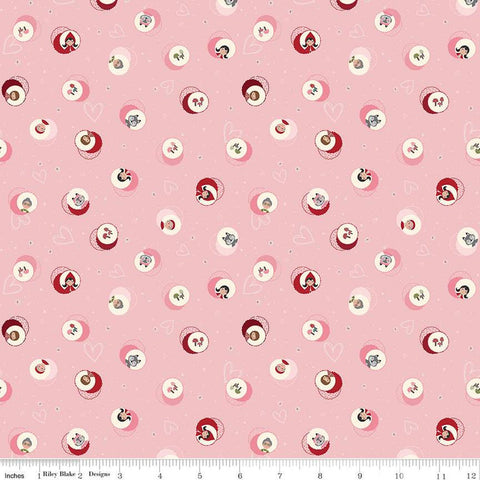 SALE To Grandmother's House Character Cameo C14372 Pink by Riley Blake Designs - Little Red Riding Hood - Quilting Cotton Fabric