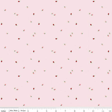 To Grandmother's House Bit of Berries C14377 Pink - Riley Blake Designs - Little Red Riding Hood - Quilting Cotton Fabric