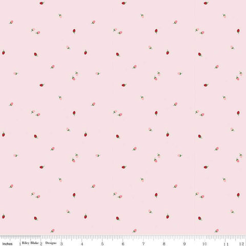 SALE To Grandmother's House Bit of Berries C14377 Pink by Riley Blake Designs - Little Red Riding Hood - Quilting Cotton Fabric