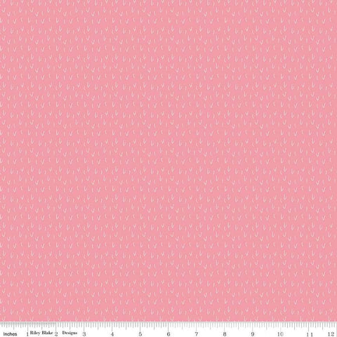 SALE To Grandmother's House Big Bad Wolf C14378 Pink by Riley Blake Designs - Little Red Riding Hood Fur - Quilting Cotton Fabric
