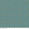 11" End of Bolt - Elmer and Eloise Mushrooms C14244 Teal by Riley Blake Designs - Outdoors - Quilting Cotton Fabric