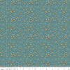 Fat Quarter End of Bolt - Elmer and Eloise Mushrooms C14244 Teal by Riley Blake Designs - Outdoors - Quilting Cotton Fabric