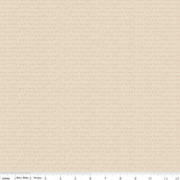 Elmer & Eloise Text C14245 Sand - Riley Blake Designs - Words Phrases - Quilting Cotton Fabric