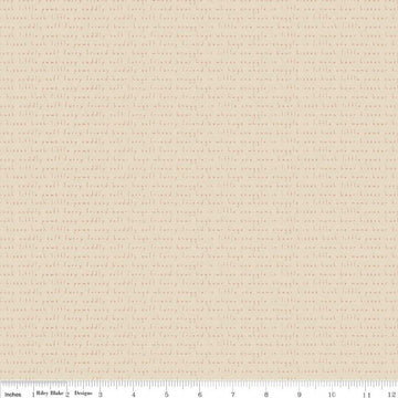 18" End of Bolt - Elmer & Eloise Text C14245 Sand - Riley Blake Designs - Words Phrases - Quilting Cotton Fabric
