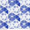 CLEARANCE Splendid Shibori C14312 Cobalt - Riley Blake Designs - Geometric Triangles - Quilting Cotton Fabric