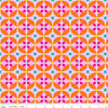 CLEARANCE Splendid Tile C14313 Peony - Riley Blake Designs - Geometric Floral - Quilting Cotton Fabric