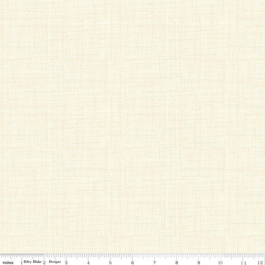 SALE Grasscloth Cottons C780 Vanilla - Riley Blake Designs - Woven Look Basic - Quilting Cotton Fabric